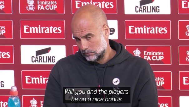 Guardiola houdt mogelijke bonus  af voor Man City: 'Niet eens een horloge'