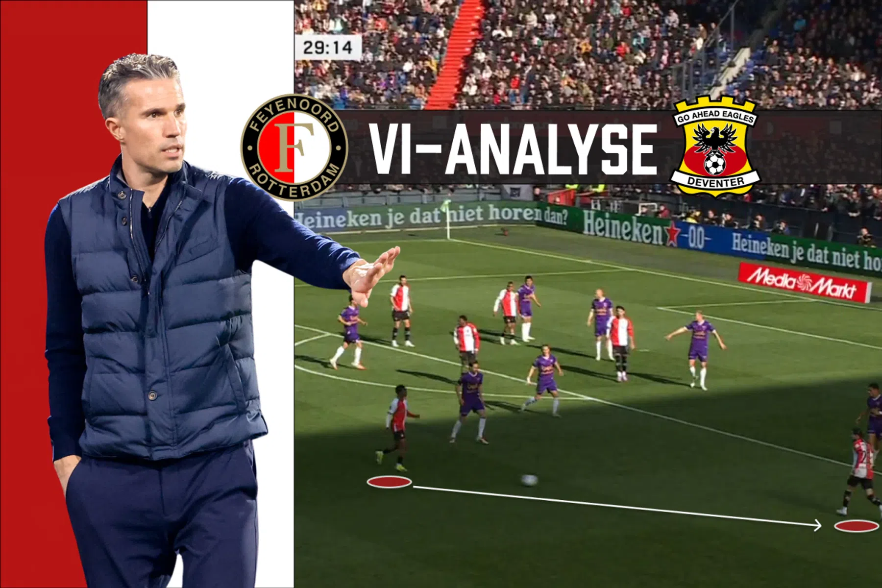 Dynamische flanken maken Feyenoord - Go Ahead Eagles spektakelstuk