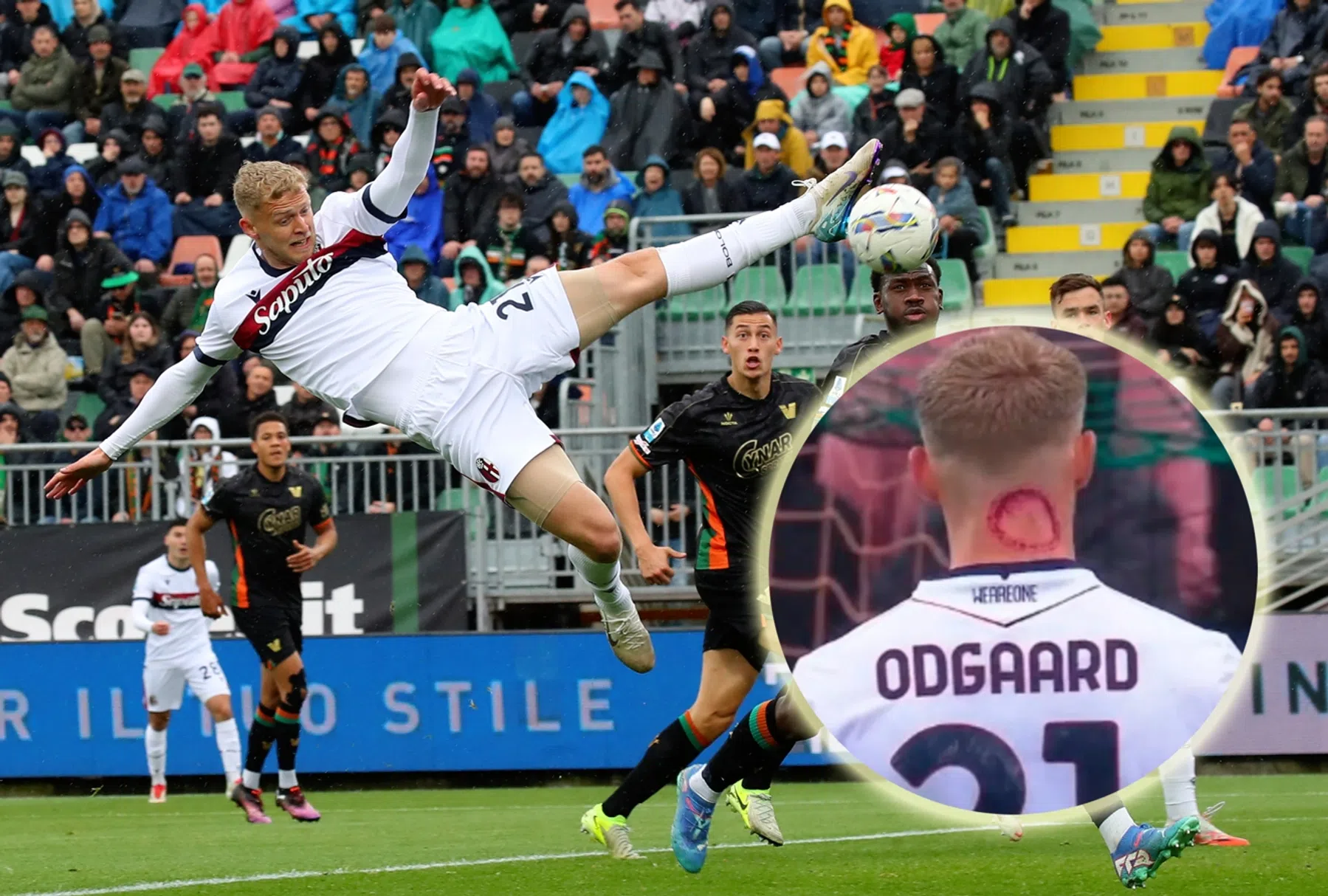 Odgaard en grappende Bologna-teamgenoten reageren op 'zombiebeet' 