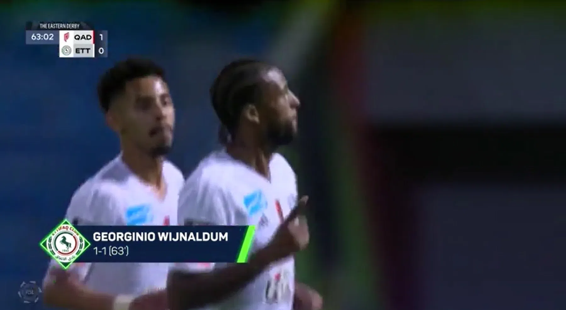 Wijnaldum evenaart productiefste seizoen in het buitenland