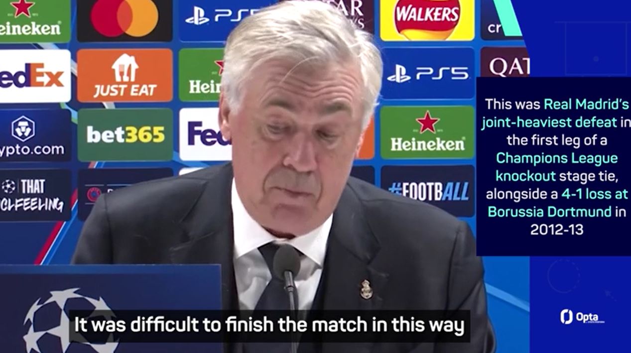 Ancelotti ziet onherkenbaar Real Madrid: 'Fysiek en mentaal viel het uit elkaar'