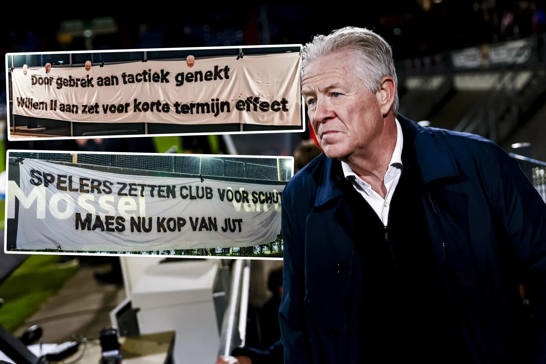 Crisis Willem II richting kookpunt: fans roepen om vertrek Maes