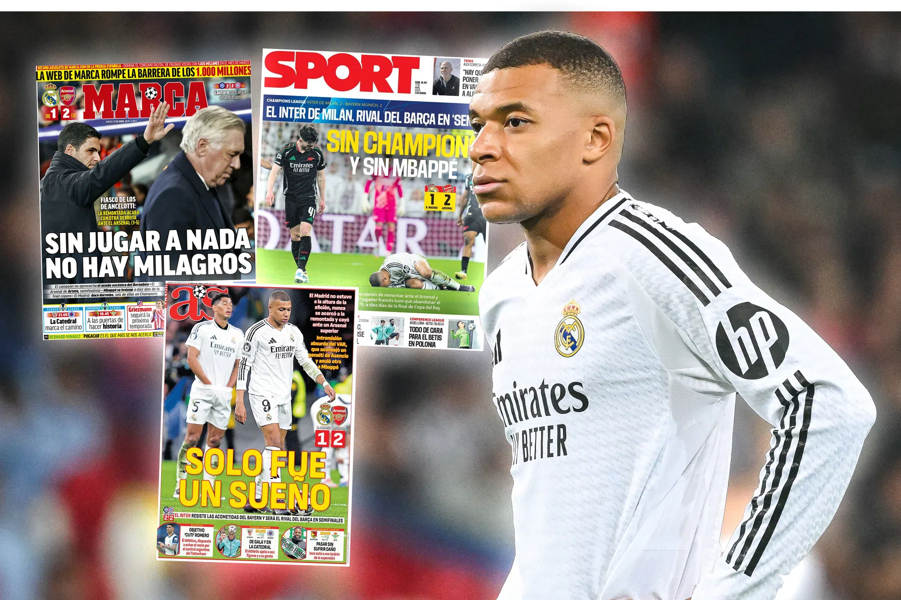 Spaanse media hard voor arbitrage, Real Madrid én Mbappé: 'Een grote flop'