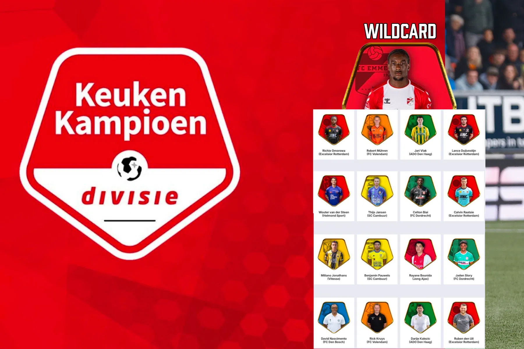 Deze spelers, talenten en trainers maken kans op eeuwige roem in de KKD