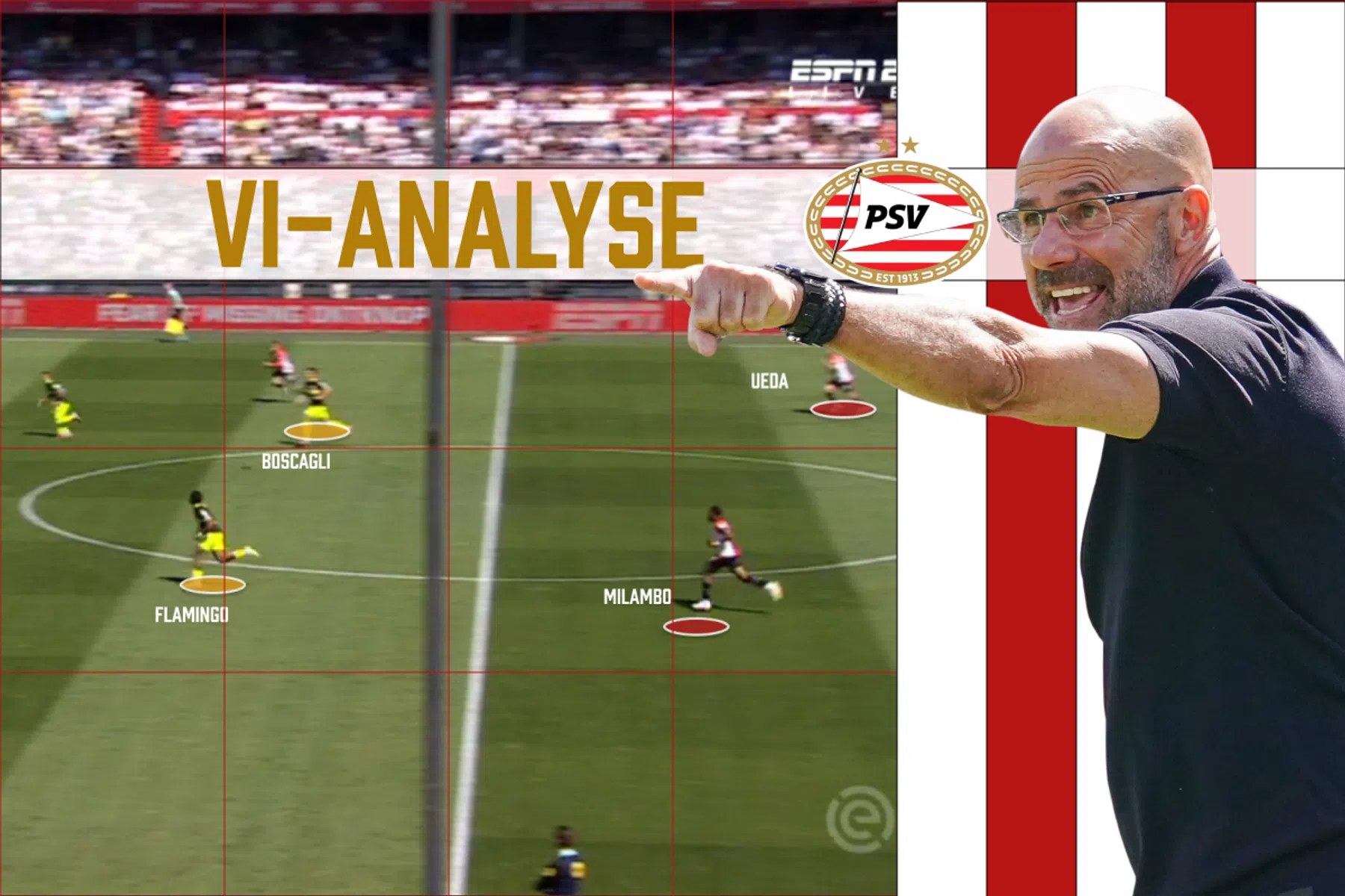 Waarom Peter Bosz in de rust boos was: 'Verschrikkelijk'