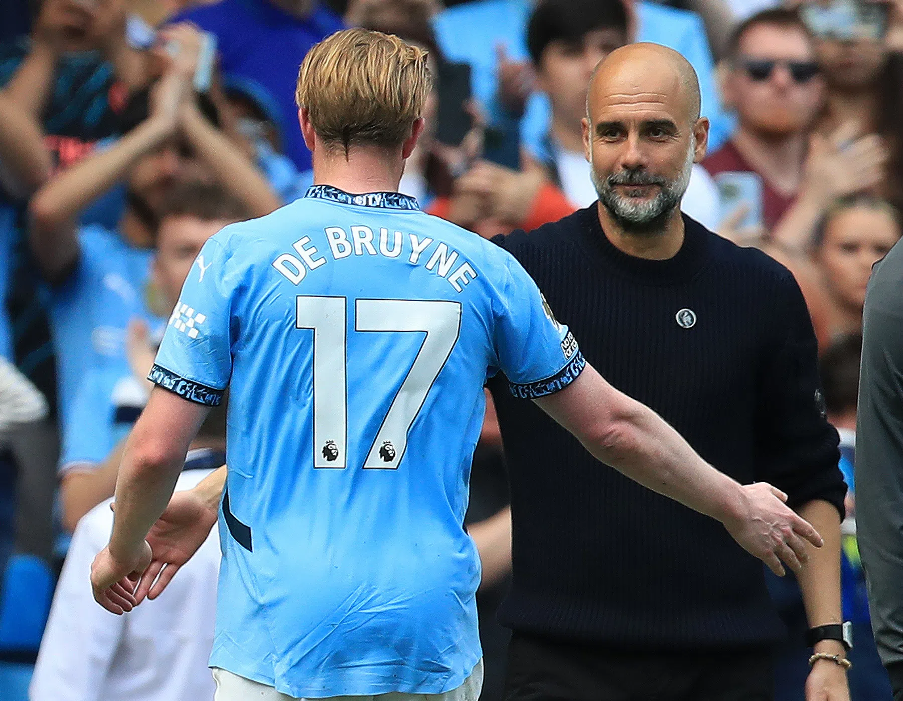 Guardiola: 'Alleen Messi is beter in zijn passing dan De Bruyne'