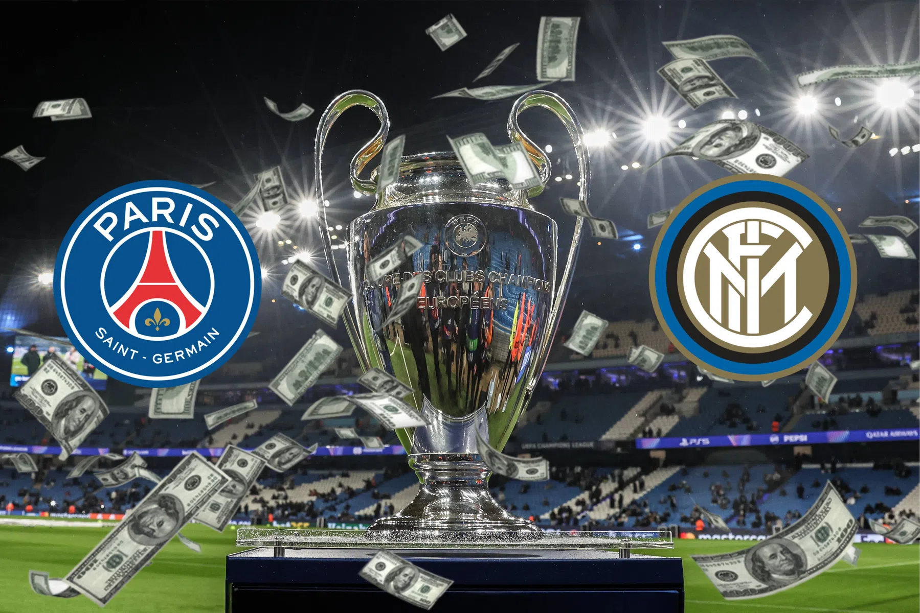 Dit staat er financieel op het spel voor PSG en Inter in de Champions League-finale