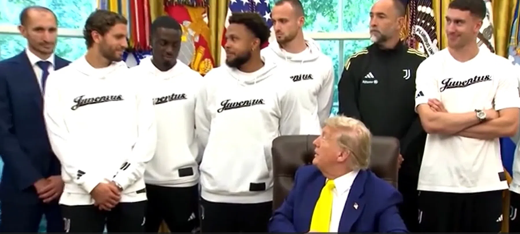 Trump brengt Juventus-selectie in verlegenheid met controversiële vraag