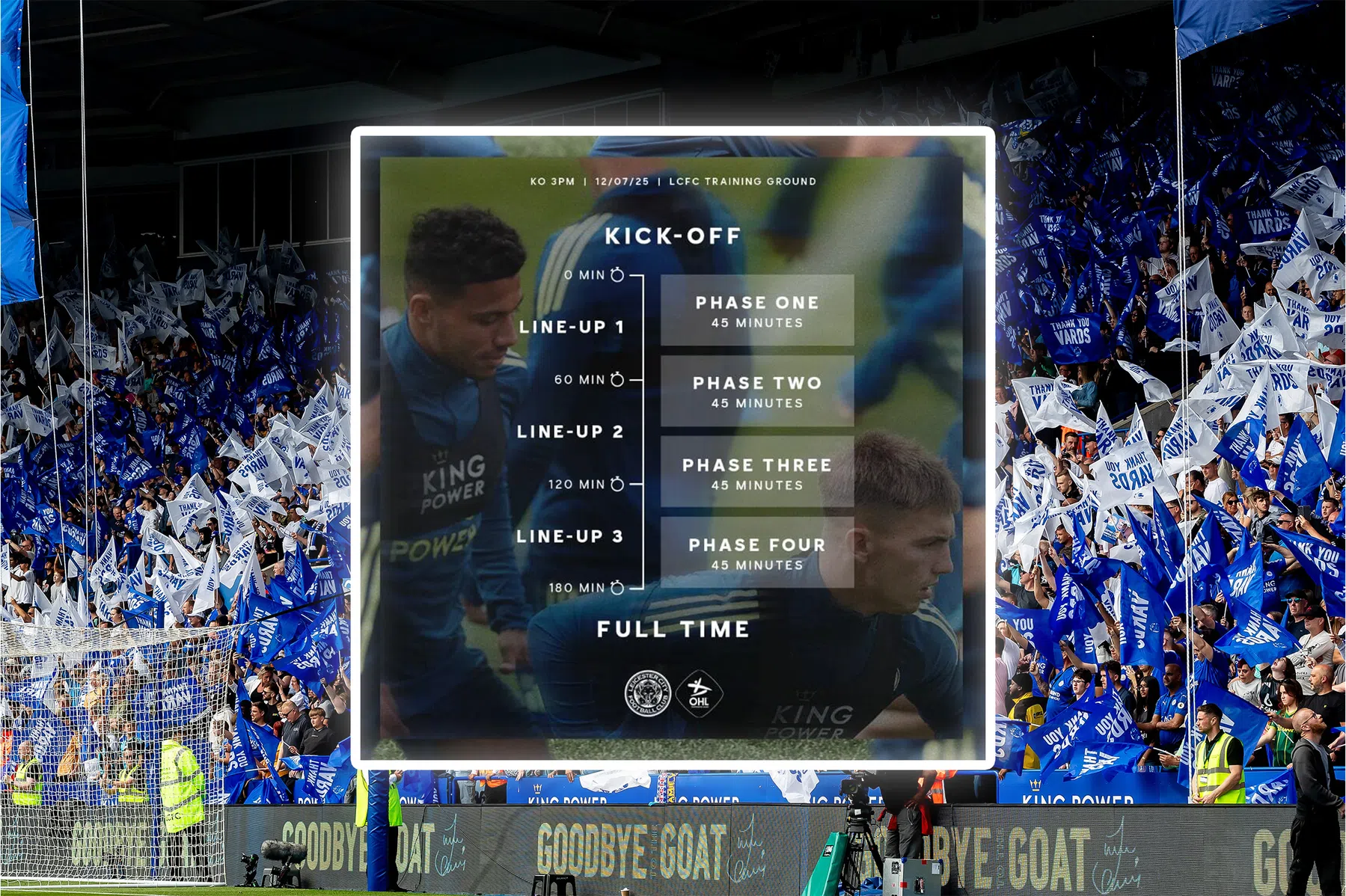 Oefenduel XXL: Leicester City pakt uit met blokkenschema van 180 minuten