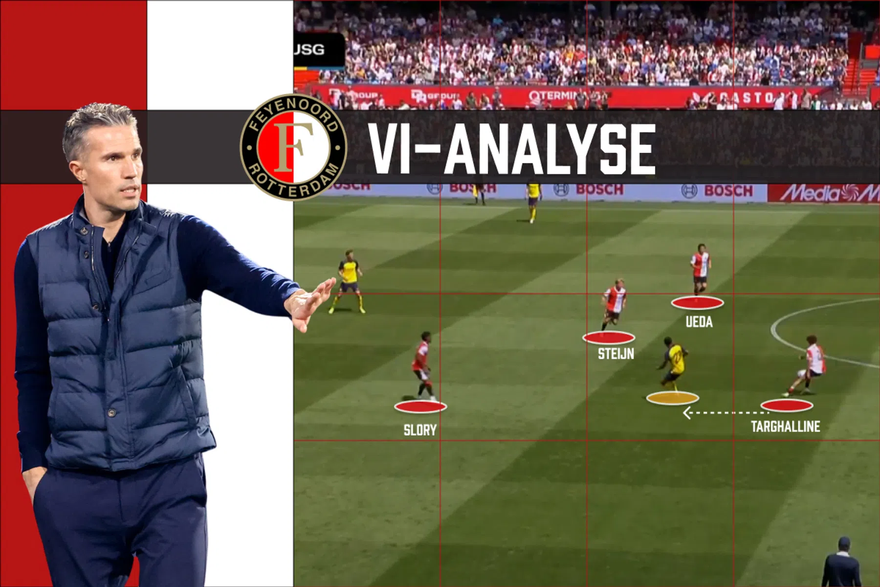 Hoe druk te zetten? Dat blijft de vraag voor Robin van Persie