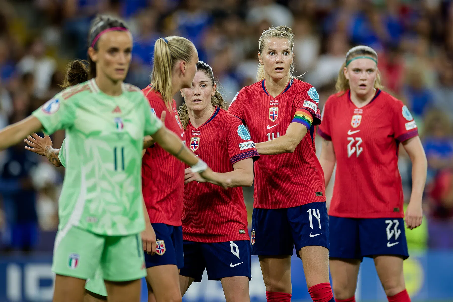 Italië klopt Noorwegen en staat in halve finale EK