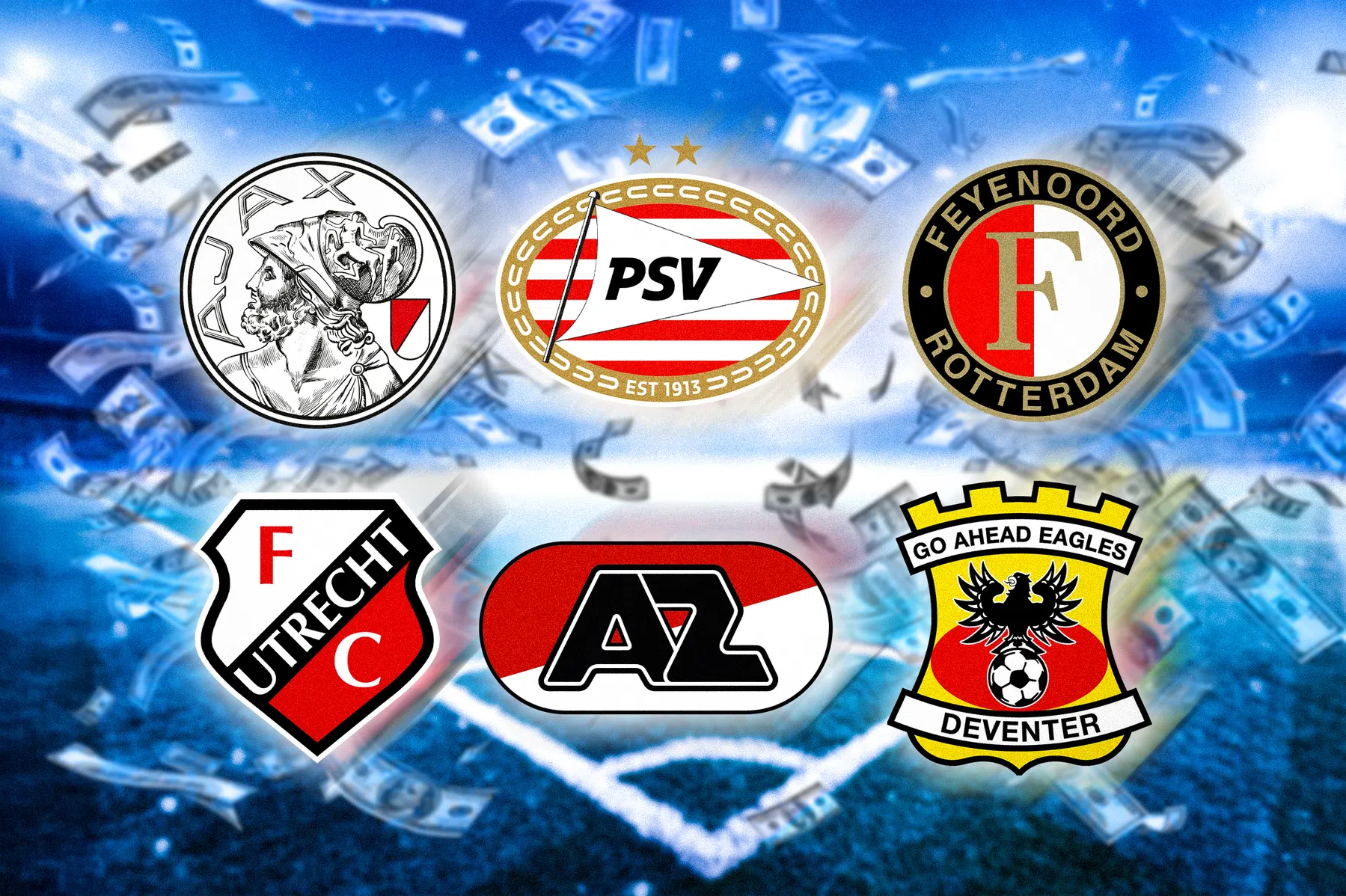 Dit verdienen de Nederlandse clubs dit seizoen in Europa