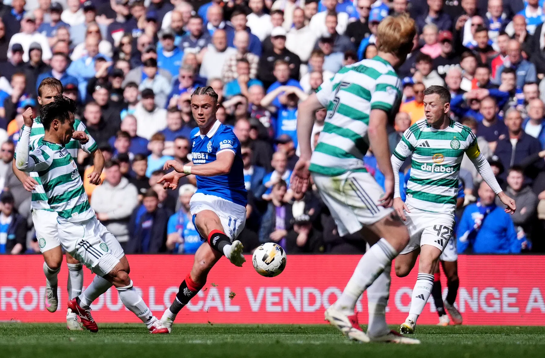 Rangers - Celtic is geëindigd in een gelijkspel