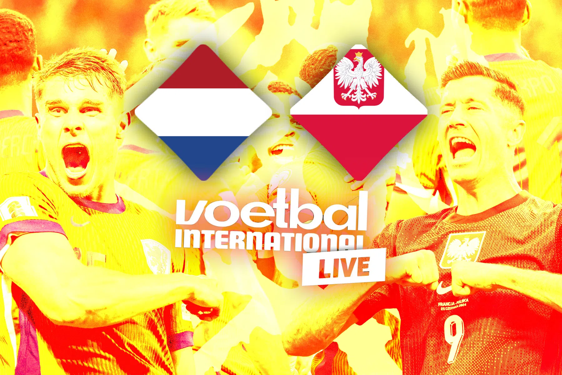 Volg hier de wedstrijd tussen Nederland en Polen in de WK-kwalificatiereeks