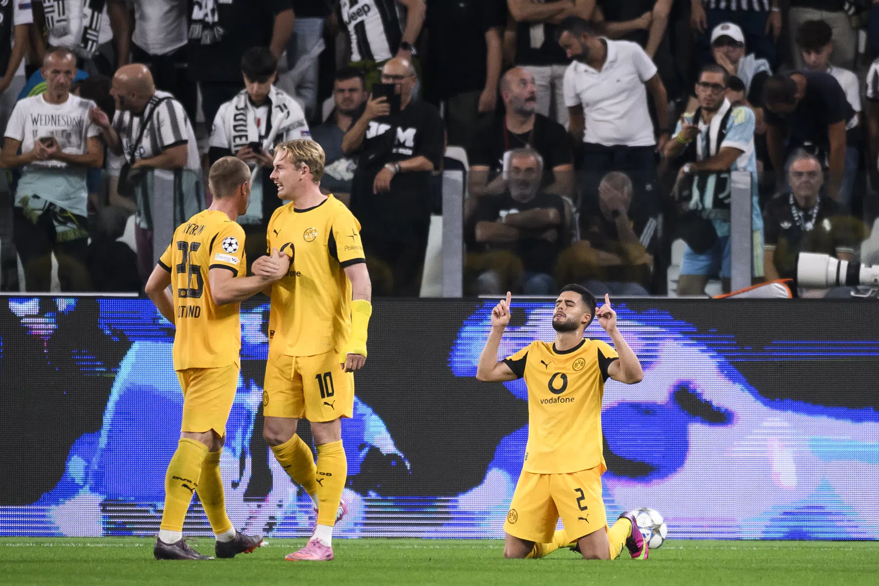 Krankzinnig voetbalgevecht bij Juve-Dortmund: 8 goals in 40 minuten