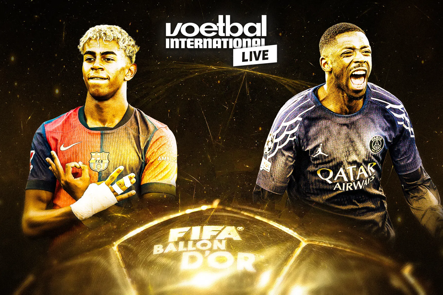 Alle winnaars van het Ballon d'Or-feestje op een rij