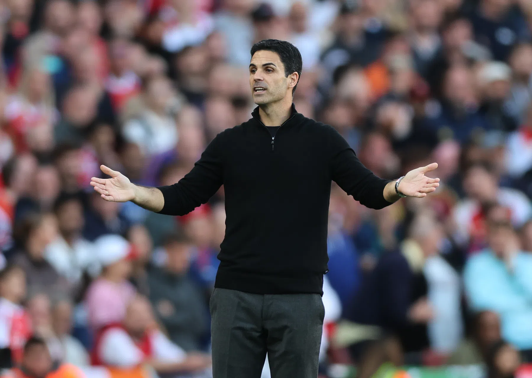 Arteta lacht kritiek weg: 'Nooit een team zo gedomineerd tegen Pep'