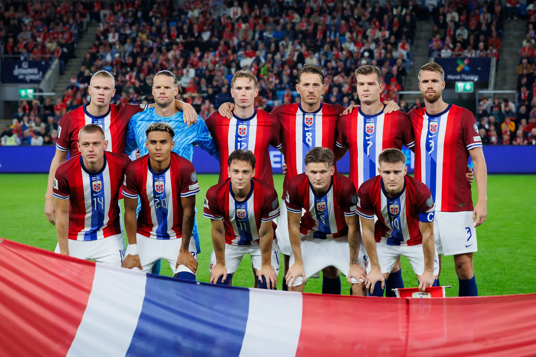 Noorwegen hard op weg naar WK, volgende mijlpaal Haaland met hattrick