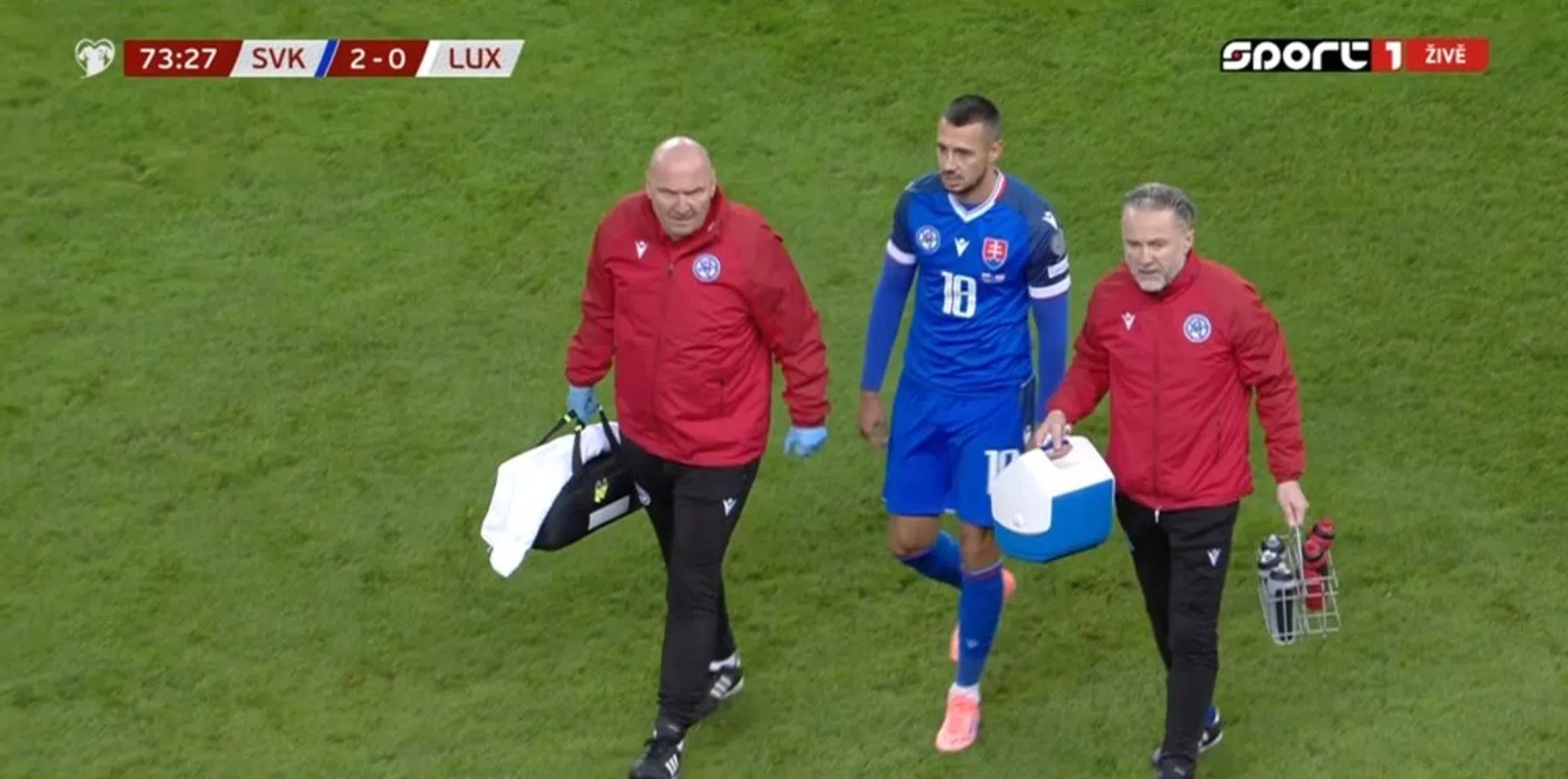 Invallen, scoren, uitvallen: deze Slowaak deed het allemaal in vier minuten tijd