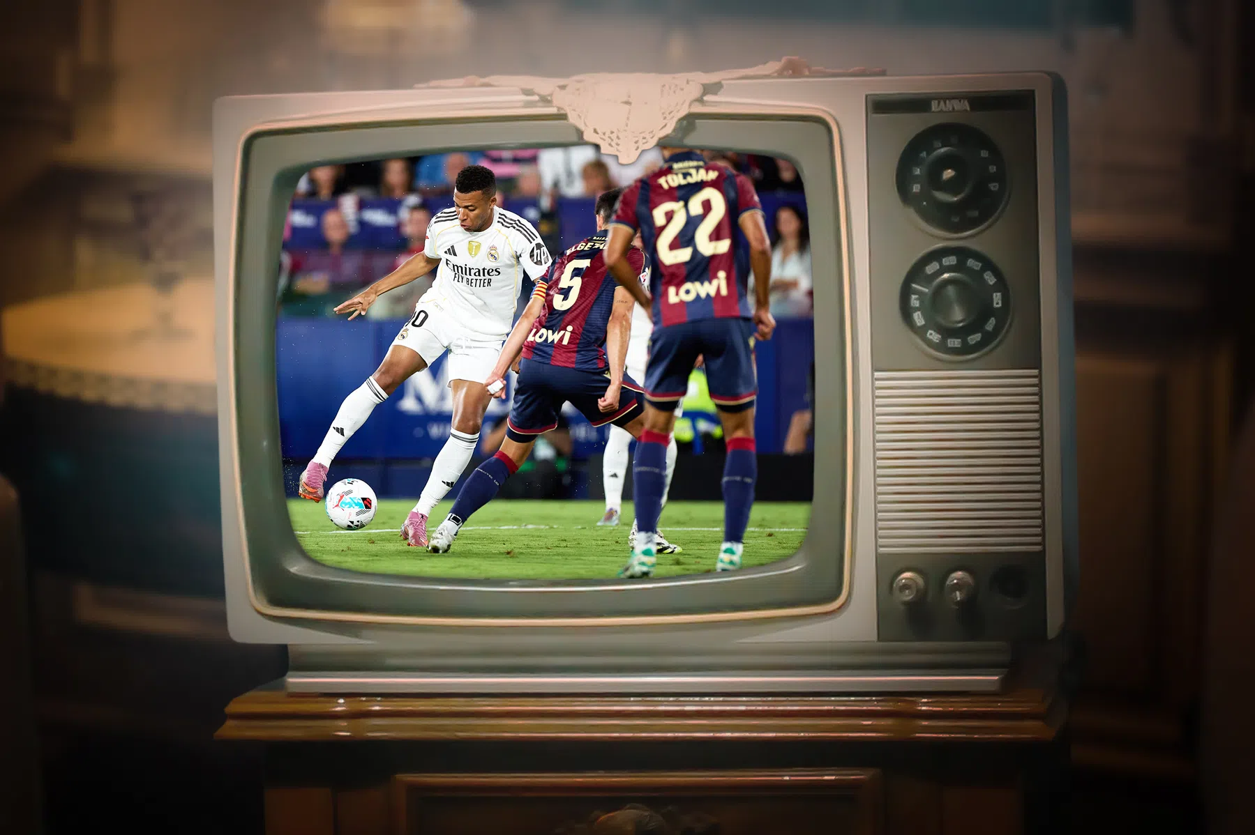 Op deze zender kijk je zondag naar El Clasico tussen Real Madrid en Barca