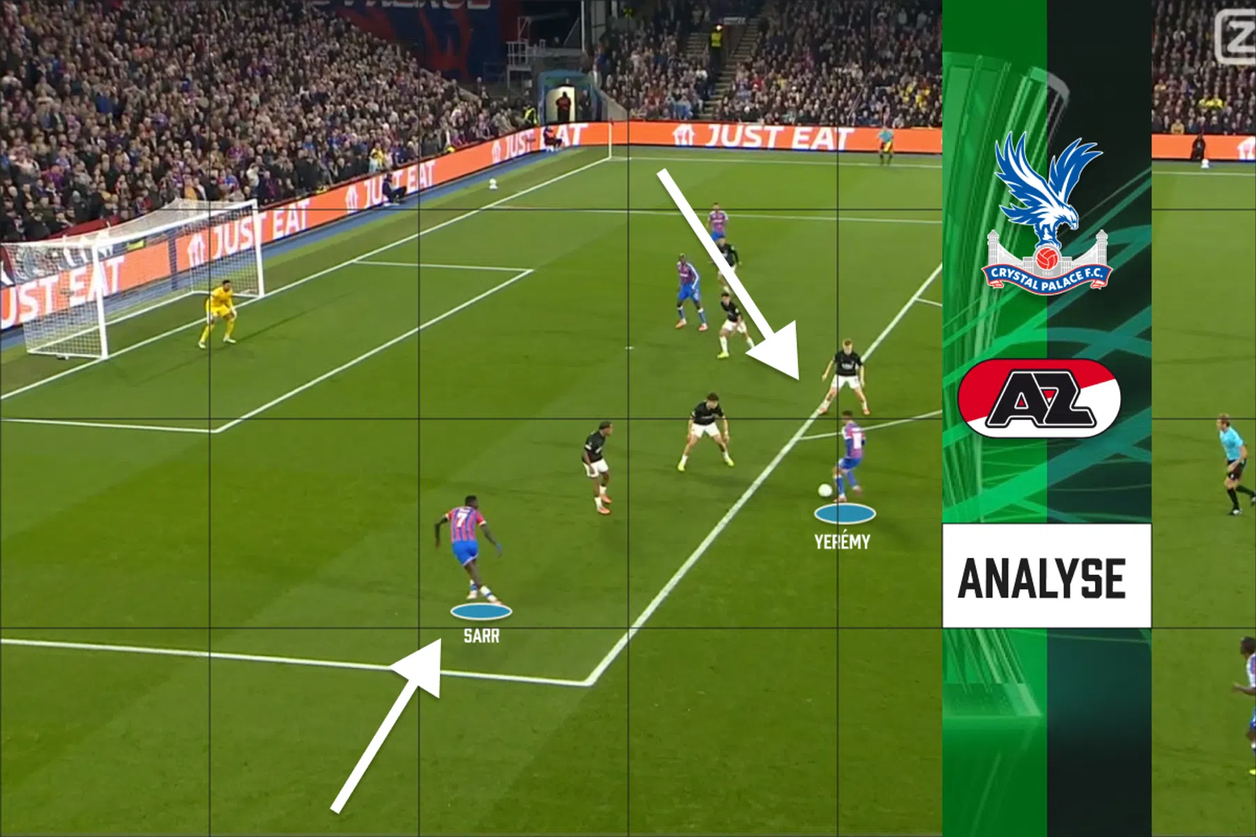 AZ maakt hard kennis met de drie specialiteiten van Crystal Palace