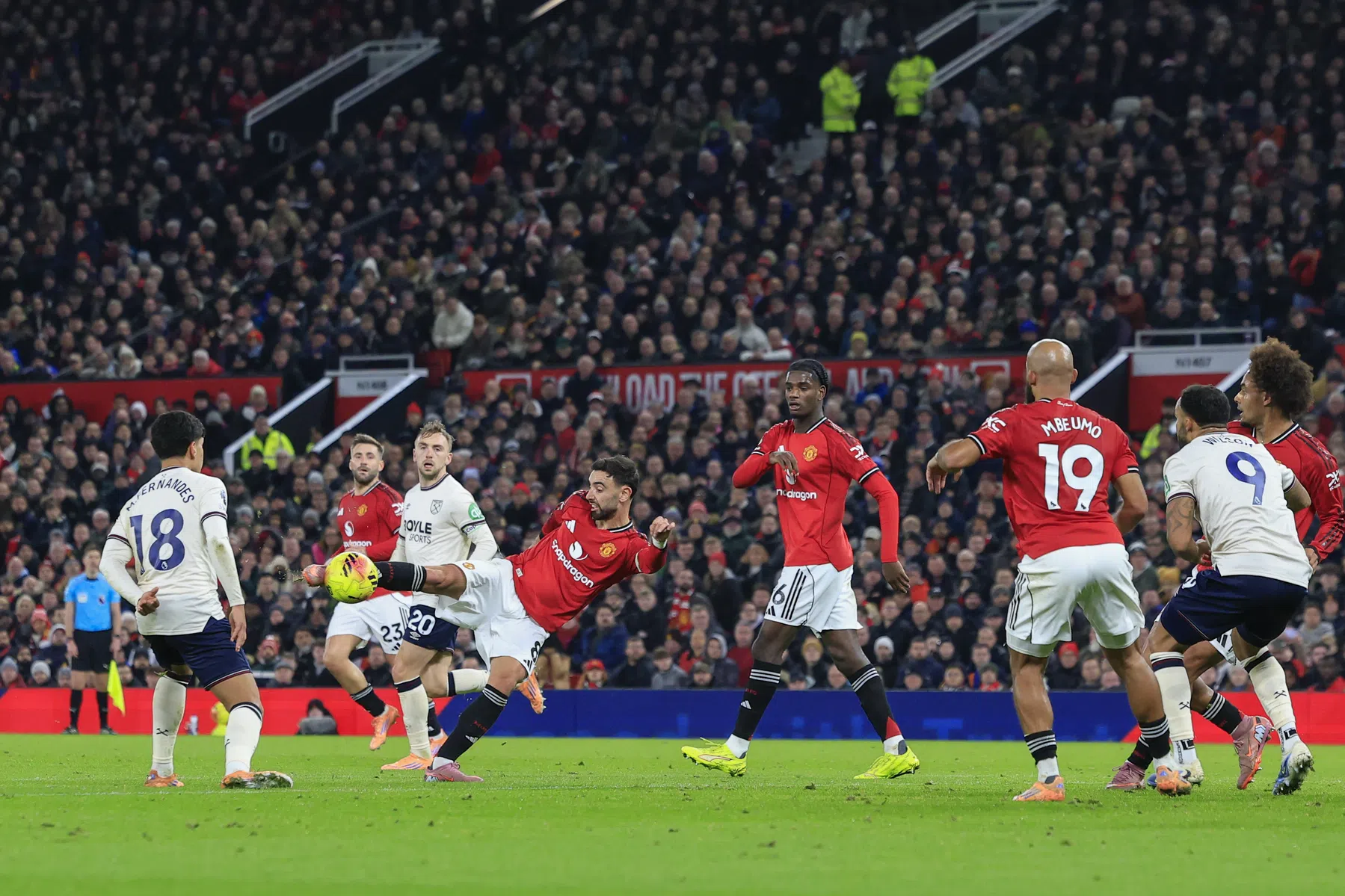 Man Utd lijdt zonder De Ligt gevoelig puntenverlies tegen West Ham