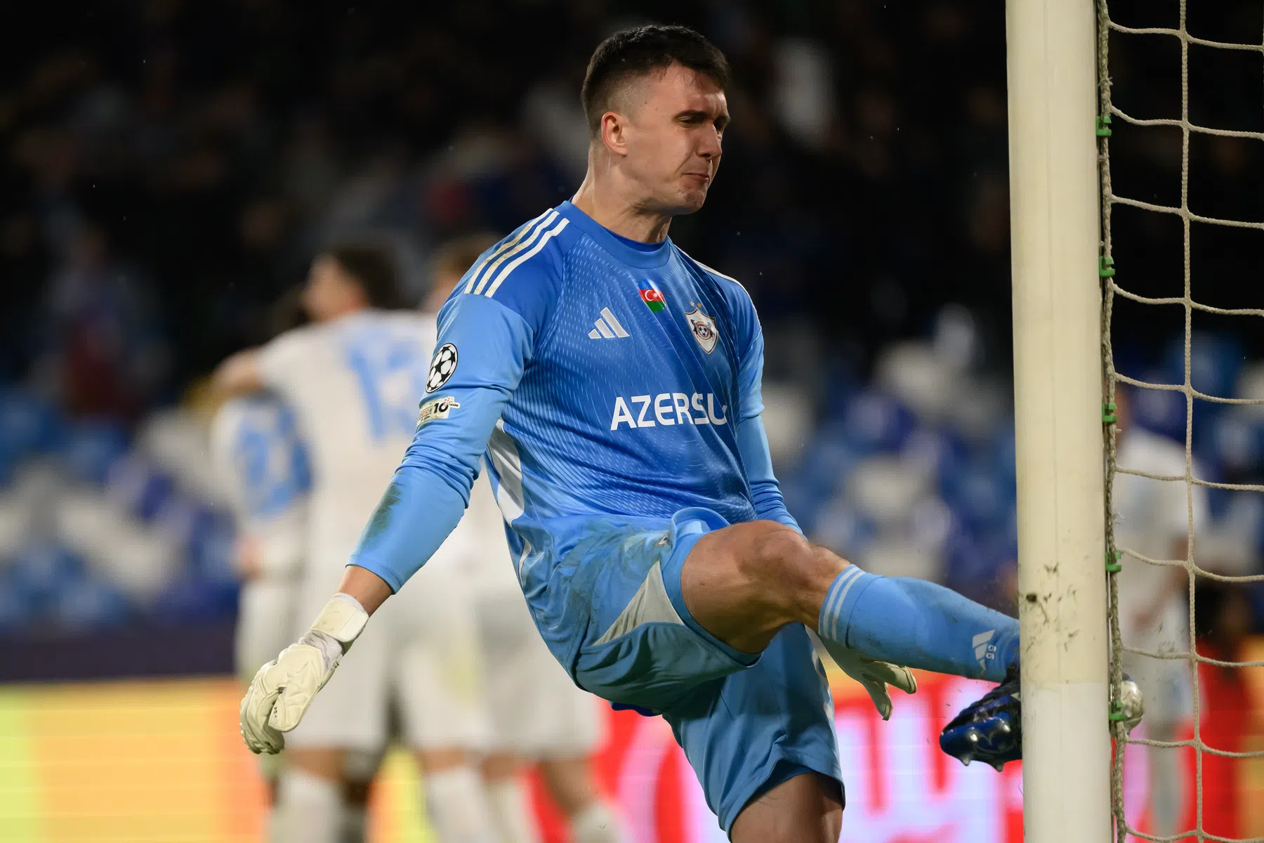 Stoom uit de oren bij Qarabag-doelman: 'Misschien beter om niets te zeggen'