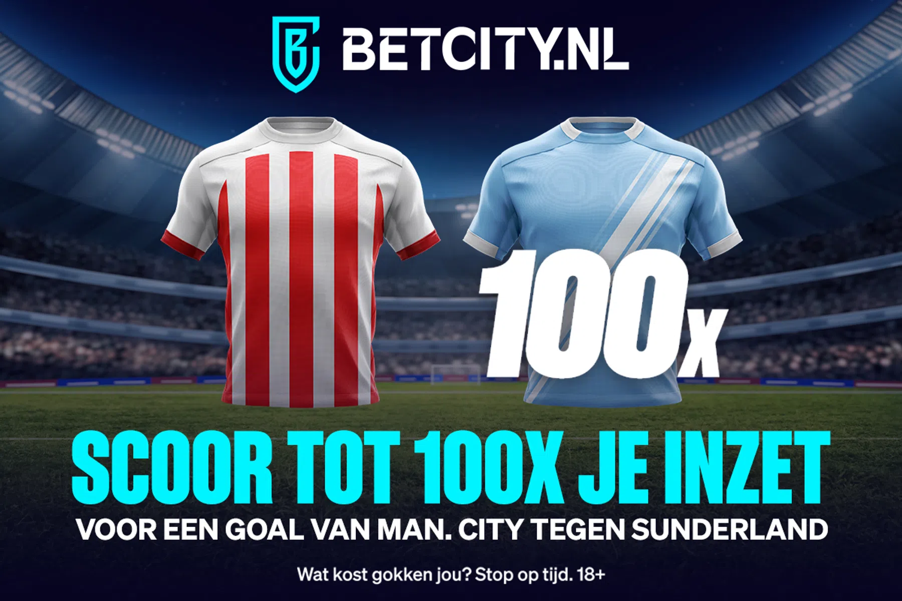Goal van Man City op nieuwjaarsdag kan tot 100x je inzet opleveren!