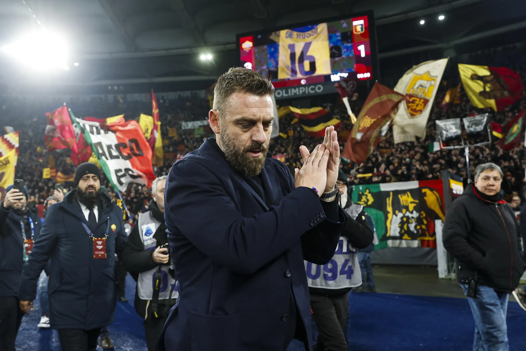 Hartverwarmend welkom voor De Rossi in 'eigen' Olimpico eindigt met chagrijn