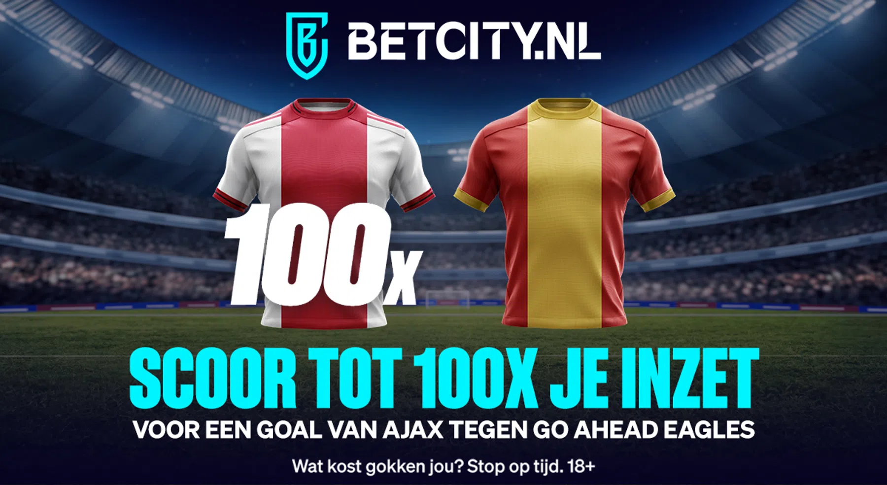 Goal van Ajax tegen Go Ahead kan tot 100x de inzet opleveren!