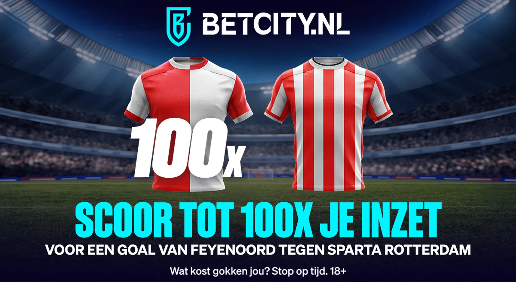 Doelpunt van Feyenoord in derby kan tot 100x de inzet opleveren!