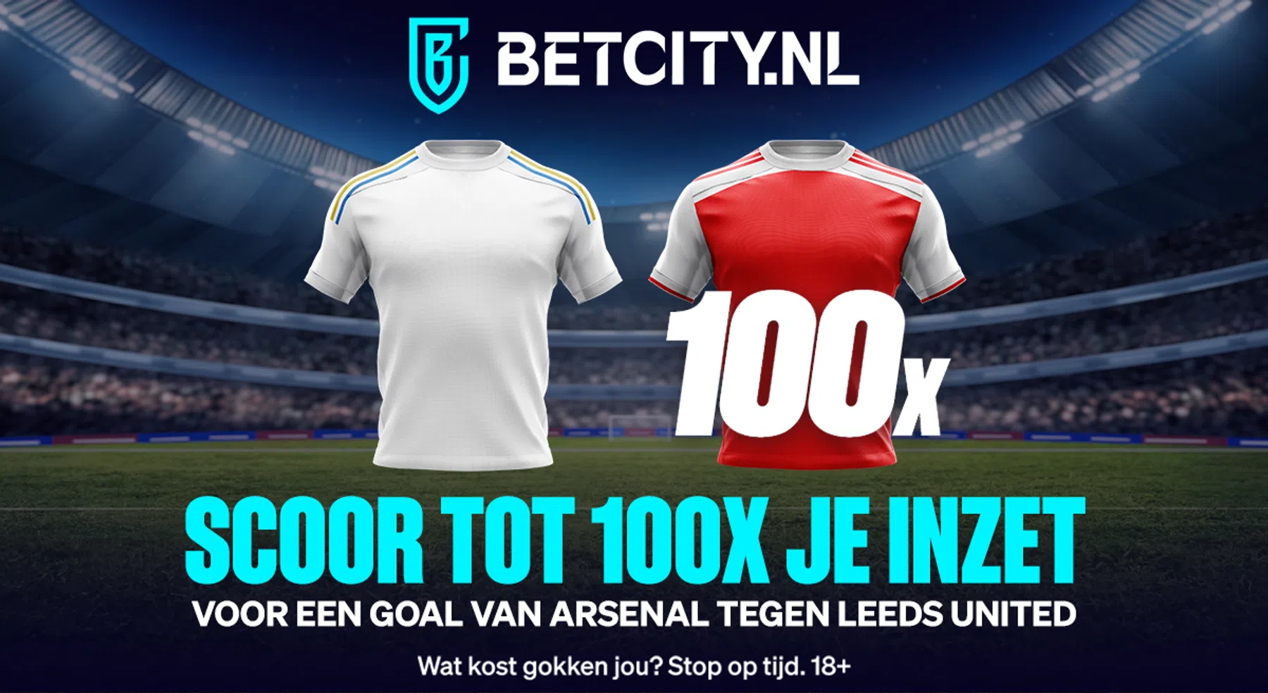 Goal van Arsenal tegen Leeds kan tot 100x de inzet opleveren!