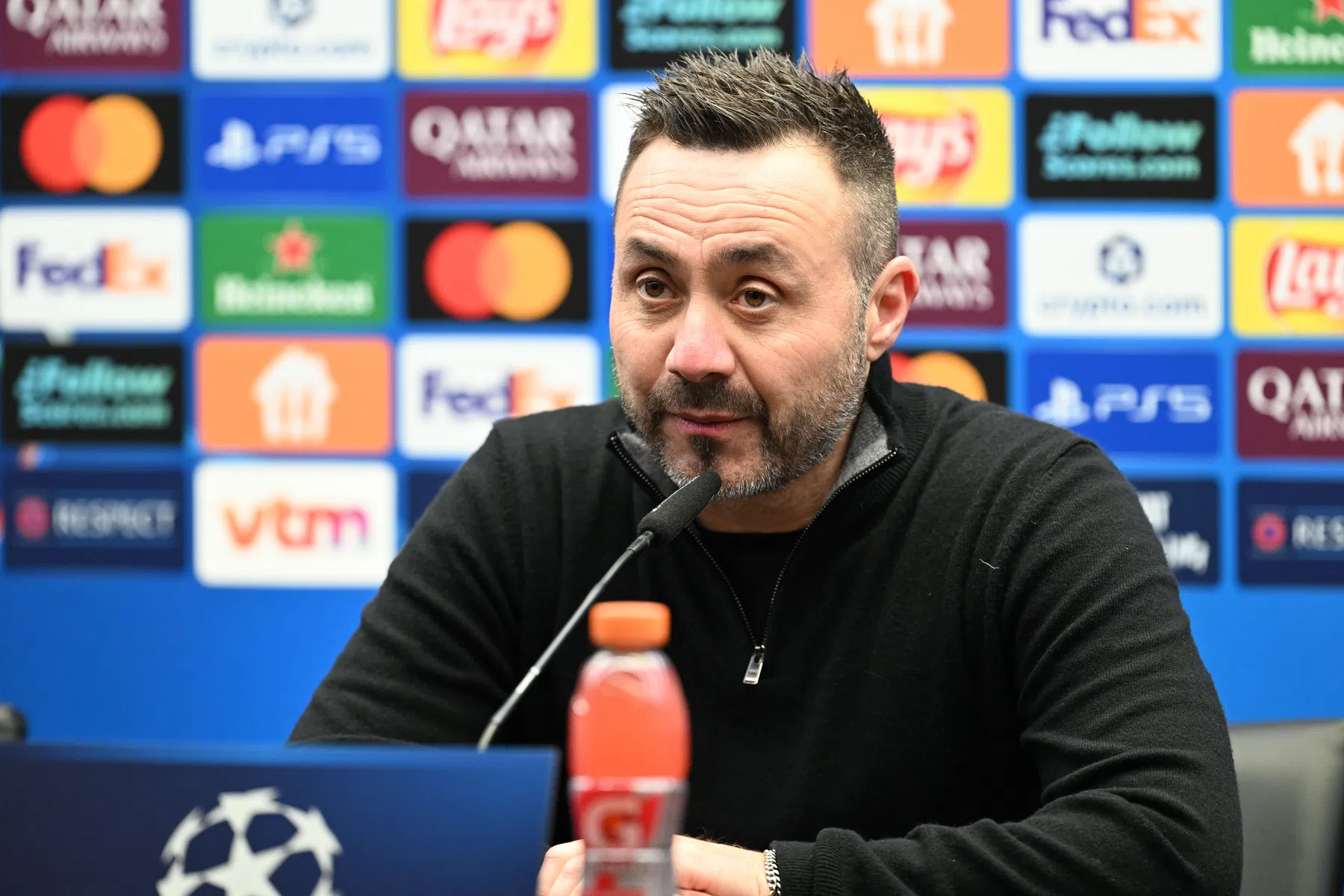 De Zerbi wil na horrorweek niets weten van vertrek bij Marseille