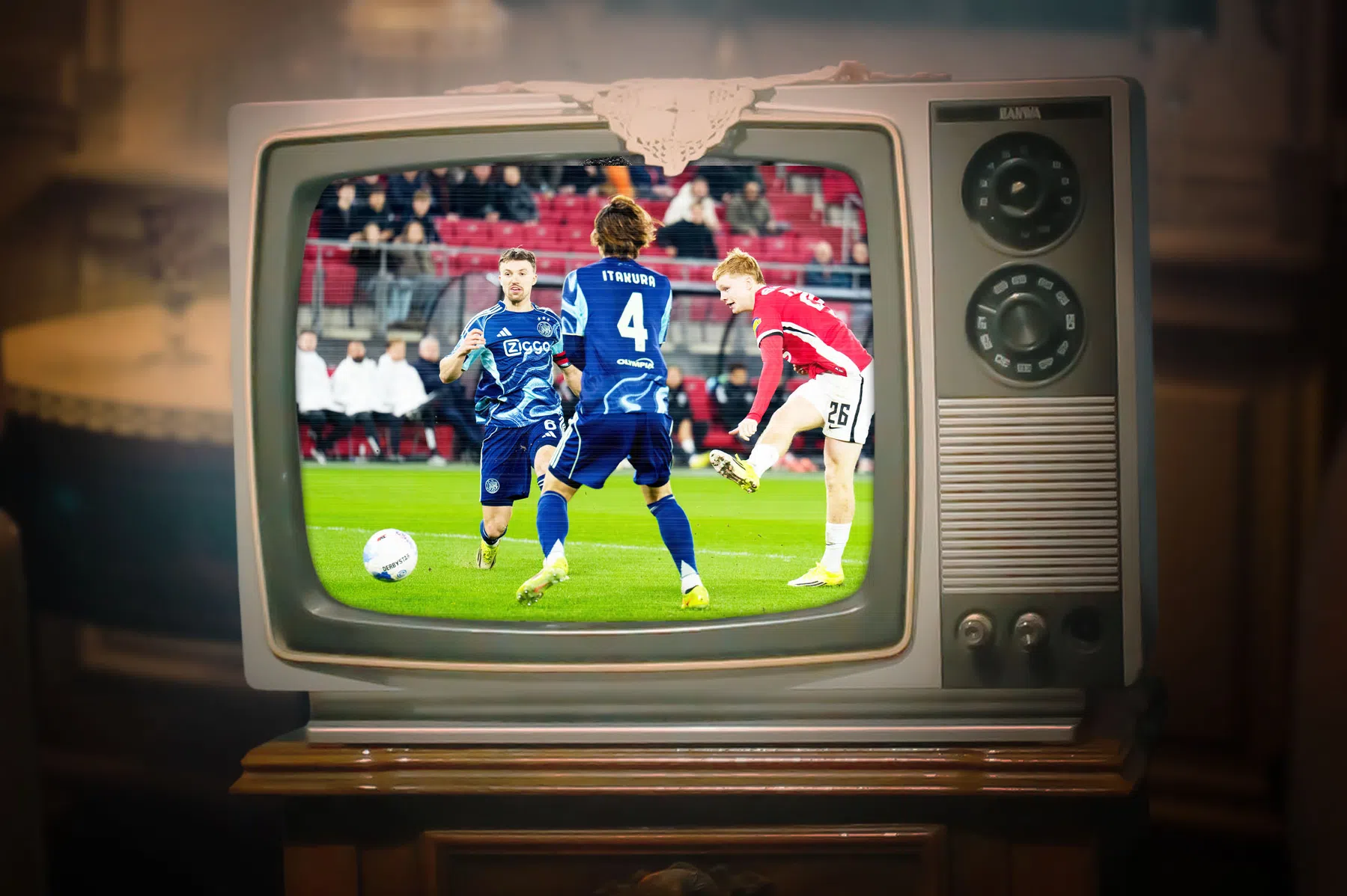 Op deze televisiezender wordt AZ tegen Ajax uitgezonden