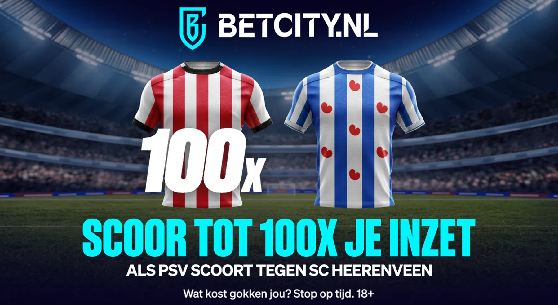 Goal van PSV tegen Heerenveen kan tot 100x de inzet opleveren!
