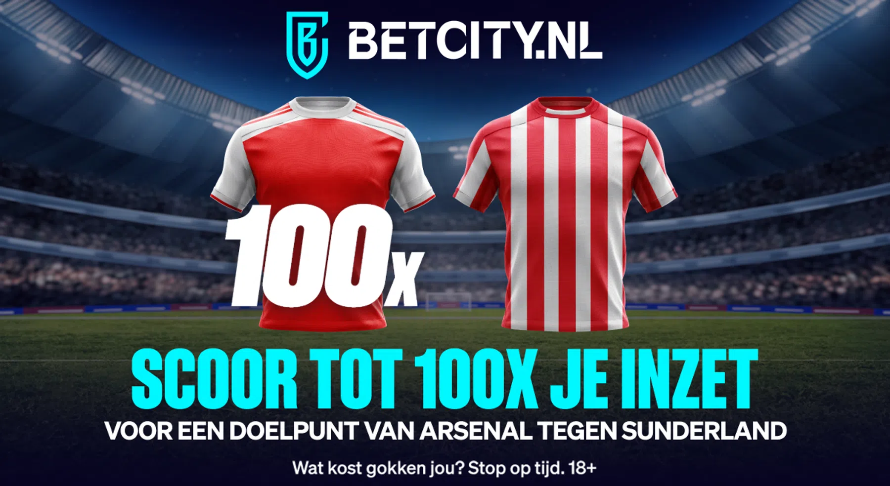 Goal van Arsenal tegen Sunderland kan tot 100x de inzet opleveren!