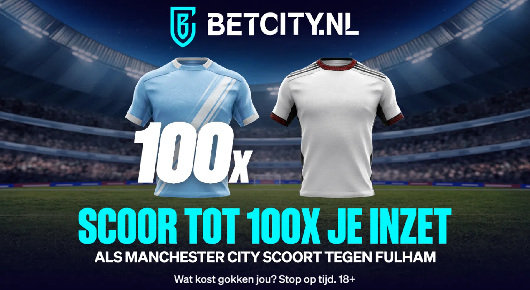 Man City op jacht naar volgende zege: 100x je inleg bij goal tegen Fulham!