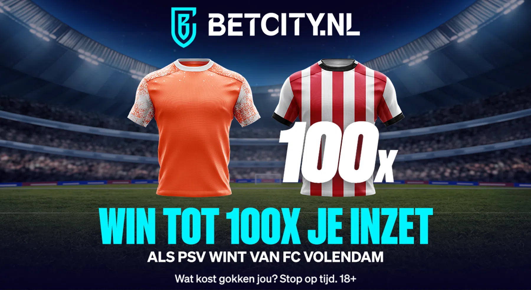 PSV bezoekt promovendus: tot 100x je inleg voor zege op FC Volendam!