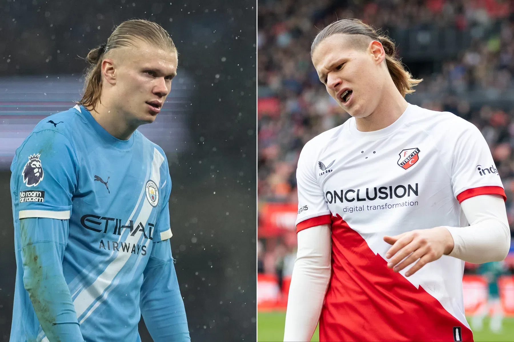 Utrecht-aanwinst over vergelijking met Haaland: 'Dan moet ik wel gaan scoren'