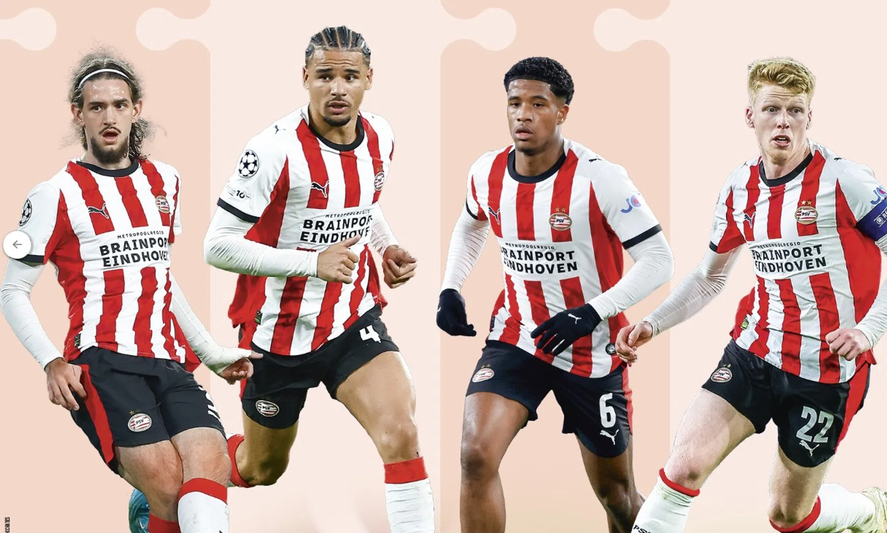Het atypische seizoen van de vier centrumverdedigers van PSV