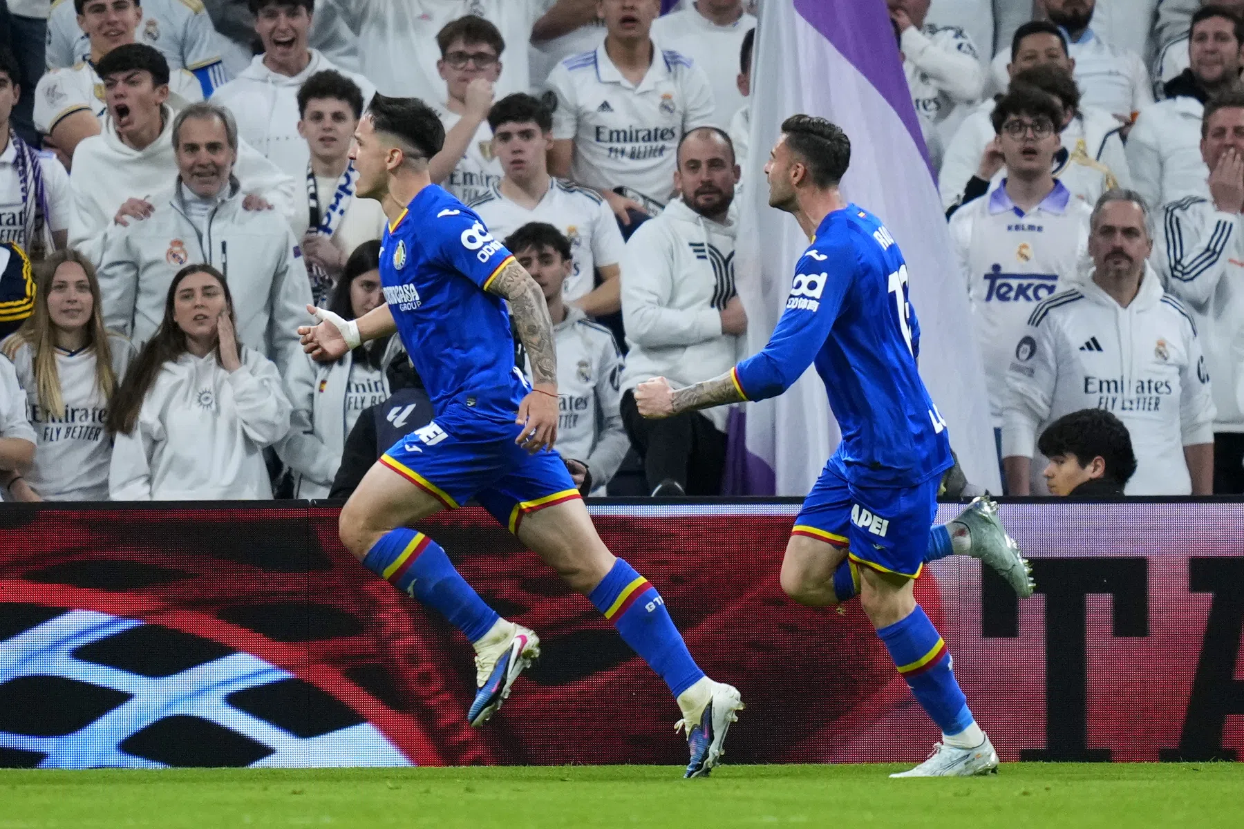 Wereldgoal bezorgt Getafe sensationele zege in Bernabéu