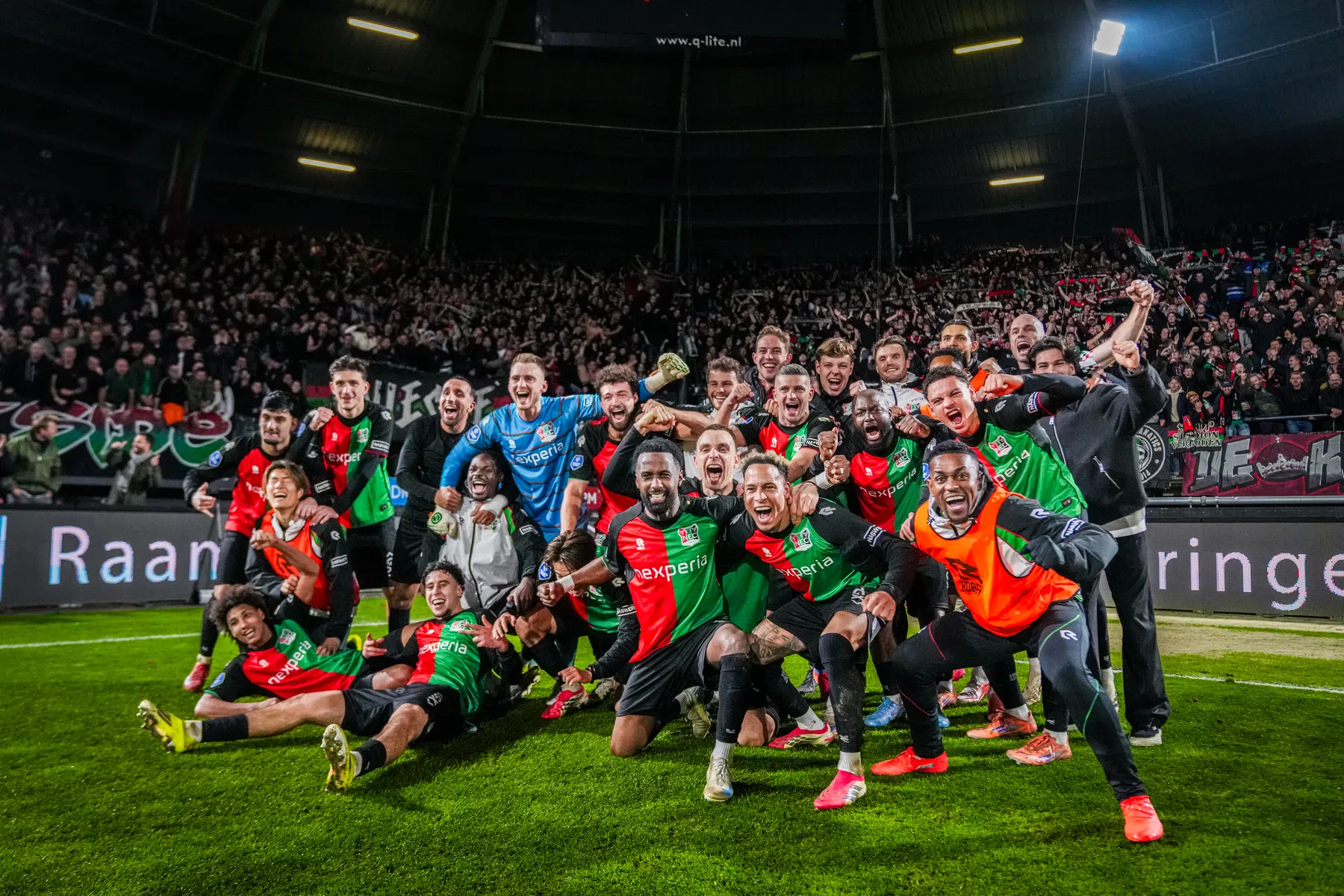 Uitzinnige Boekhoorn in kleedkamer NEC: 'We gaan weer uit eten'