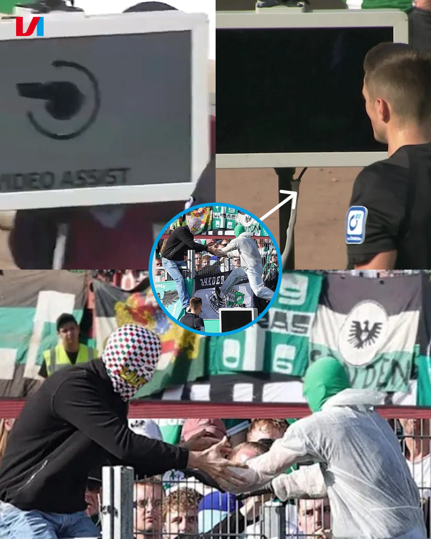 Supporter neemt protest wel heel letterlijk en trekt stekker uit de VAR
