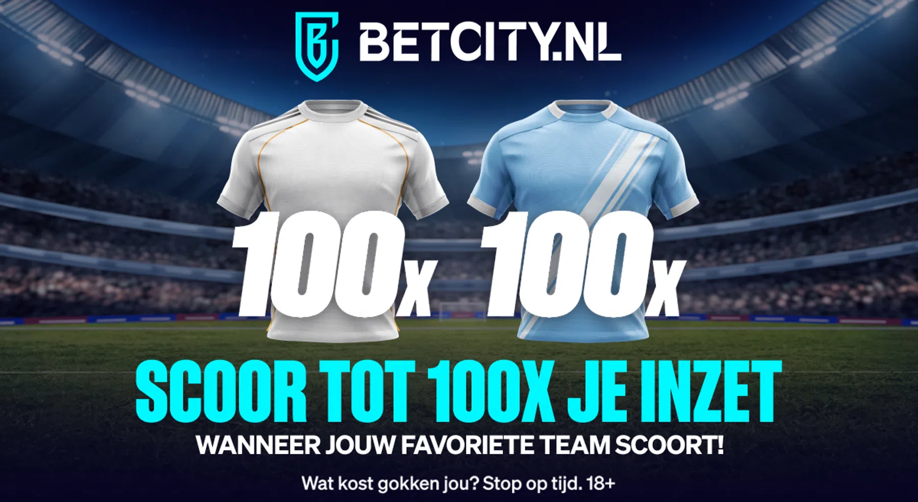 Champions League op zijn best: tot 100x je inzet bij goal Real of Man City!