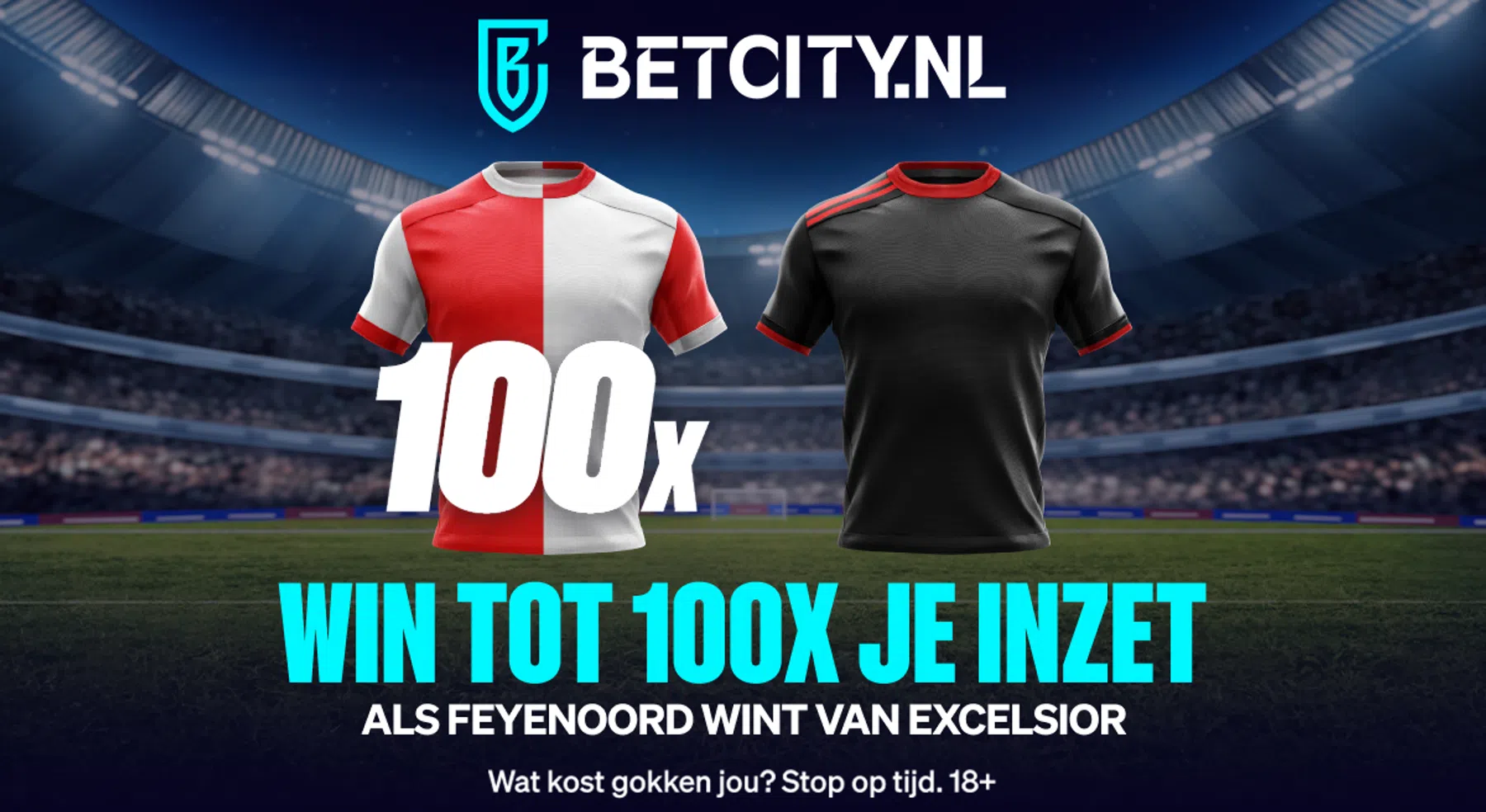 Feyenoord succesvol tegen 'kleintjes': tot 100x je inleg bij zege op Excelsior!