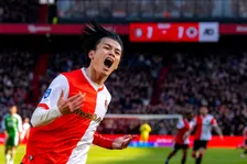 Opluchting in De Kuip: Ueda behoedt Feyenoord voor nederlaag tegen Excelsior