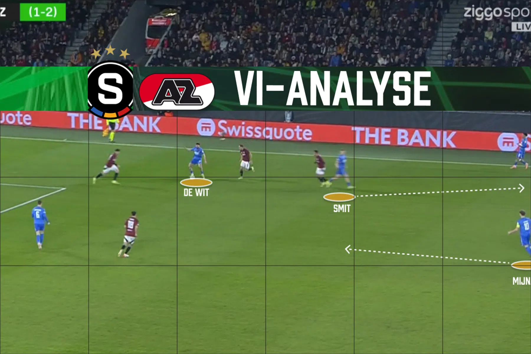 Zo stal Kees Smit de show in 39 passes tellende AZ-aanval