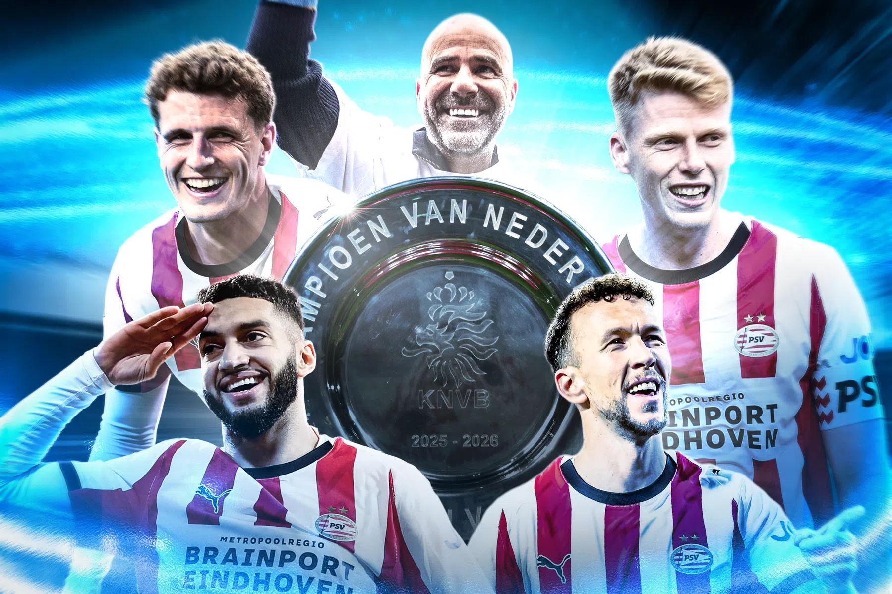 Lees terug: zo verliep de huldiging van PSV in een stampvol Eindhoven