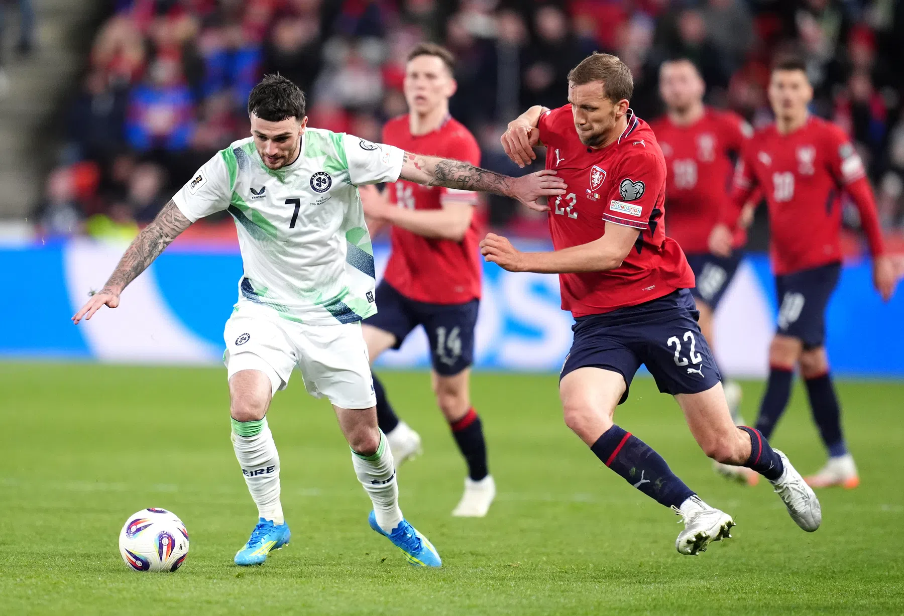 Kovar beëindigt WK-droom Ierland en Parrott, clash met Denen wacht