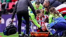 Thumbnail for article: Feeststemming bij PSV bedrukt: 'Pijn van Schouten was voelbaar'